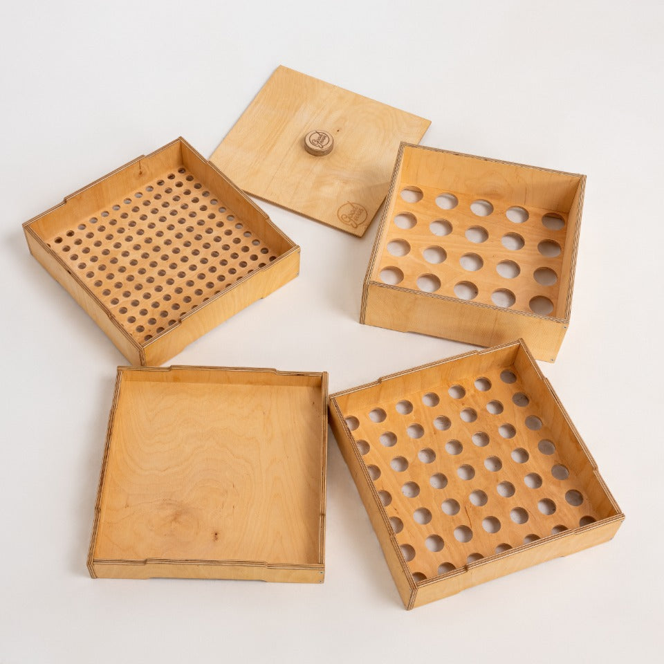 Wooden Storage/Sorter for LEGO® - Beige-0