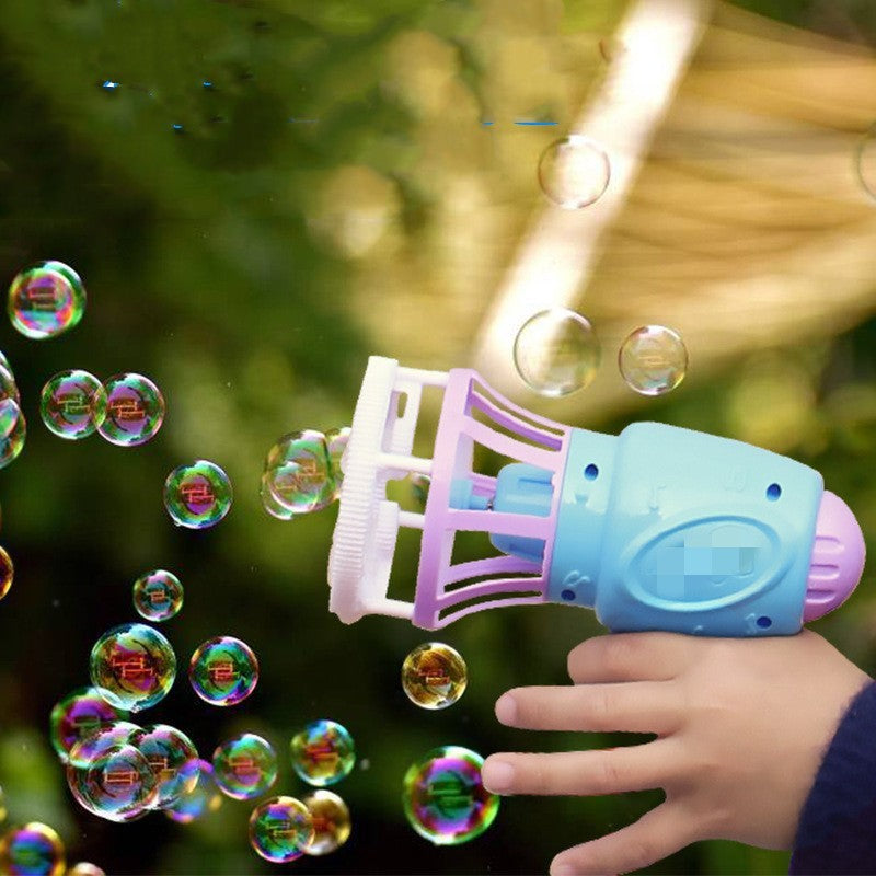 Automatic Electric Fan Bubble Gun-0