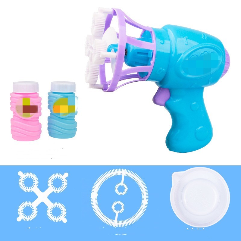 Automatic Electric Fan Bubble Gun-2