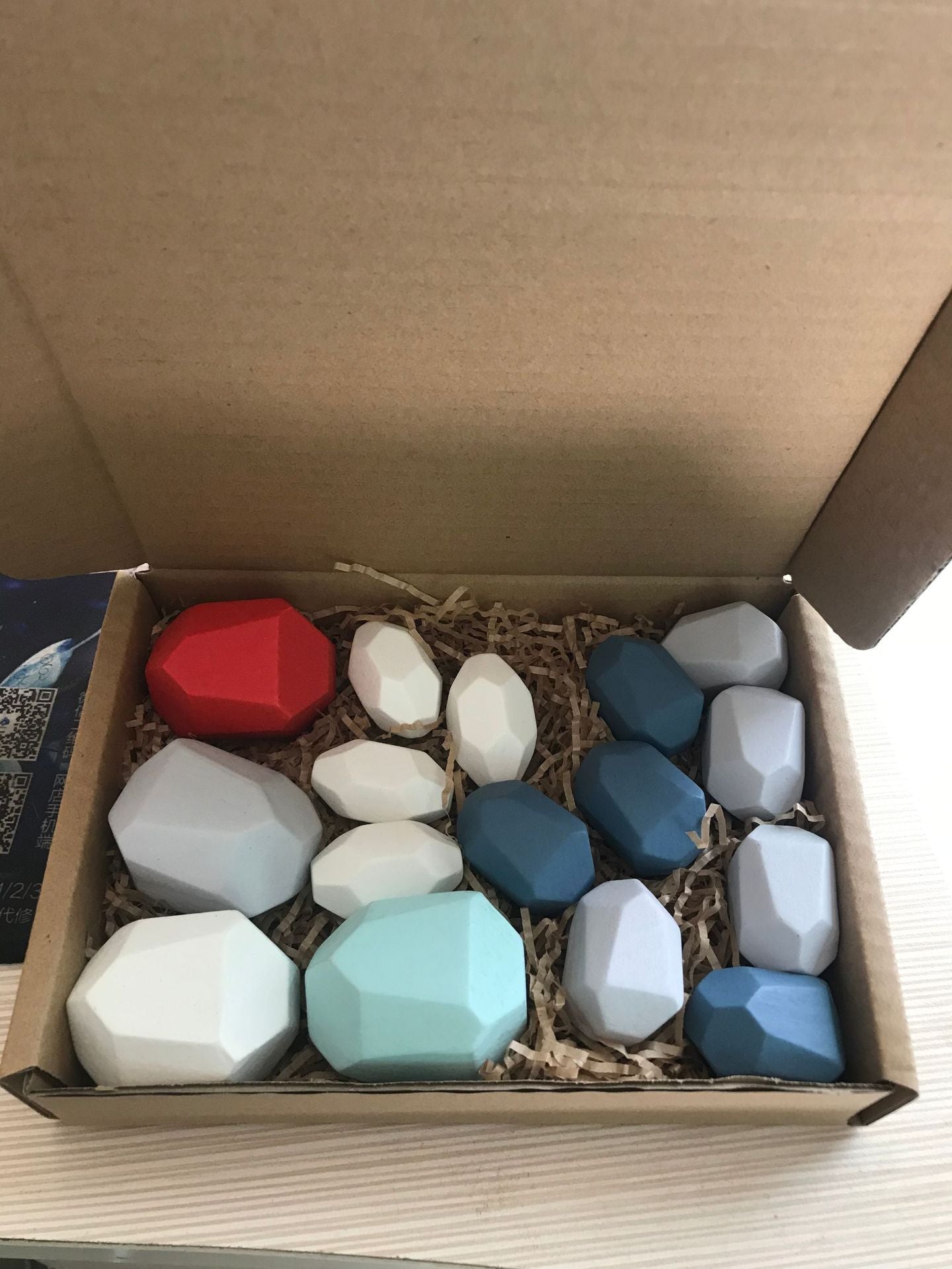 Colorful Wooden Stacking Stones Educational Jenga Toy Set-2