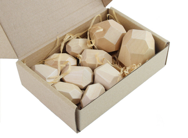 Colorful Wooden Stacking Stones Educational Jenga Toy Set-13