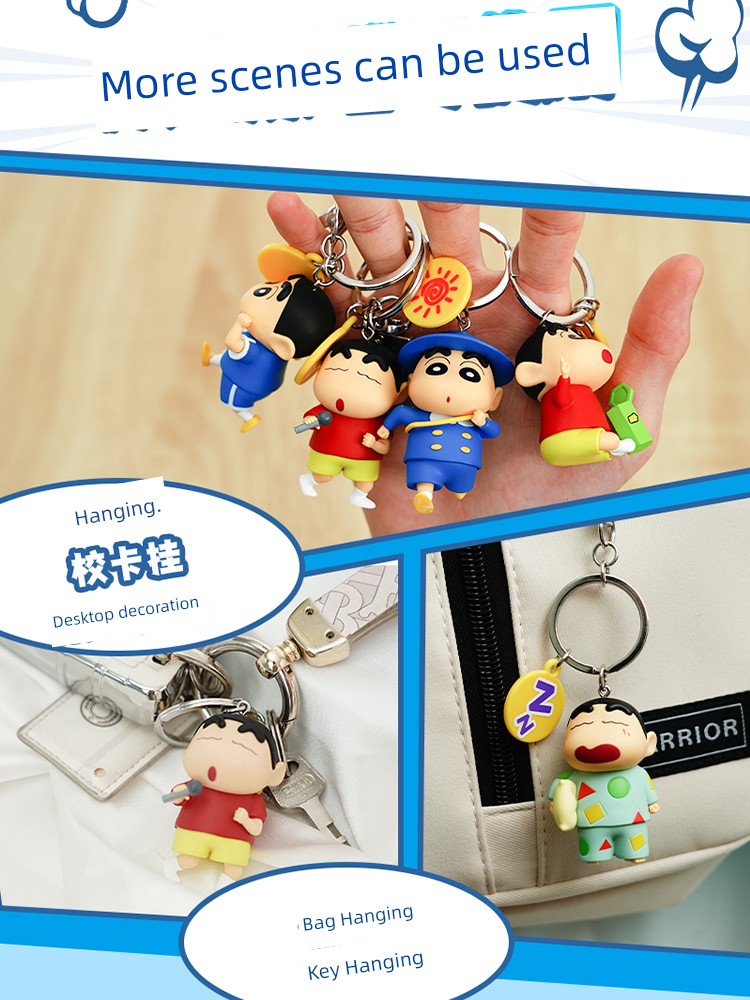 Crayon Xiaoxin 3D Doll Keychain-3