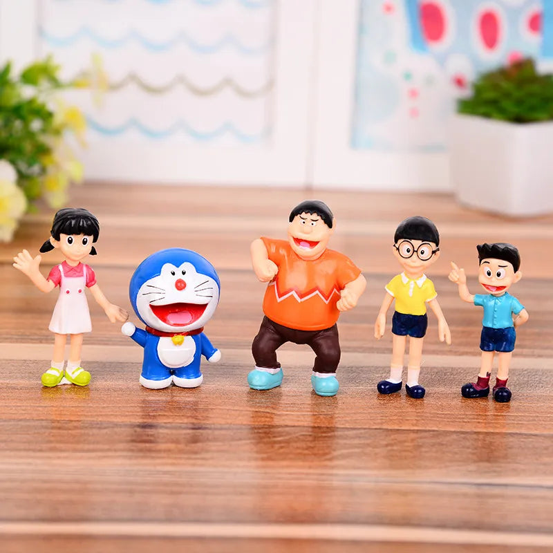 Doraemon Family Portrait PVC Action Figures-0