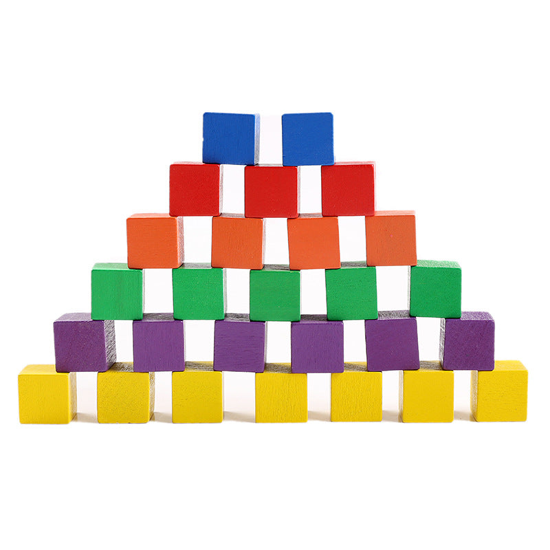 Educational Wooden Building Blocks Set with 100 Cubes for Kids-4