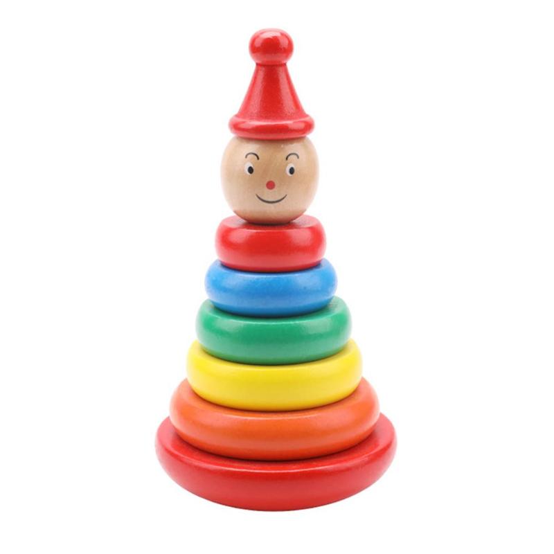 Educational Wooden Stacked Circle Toy-3