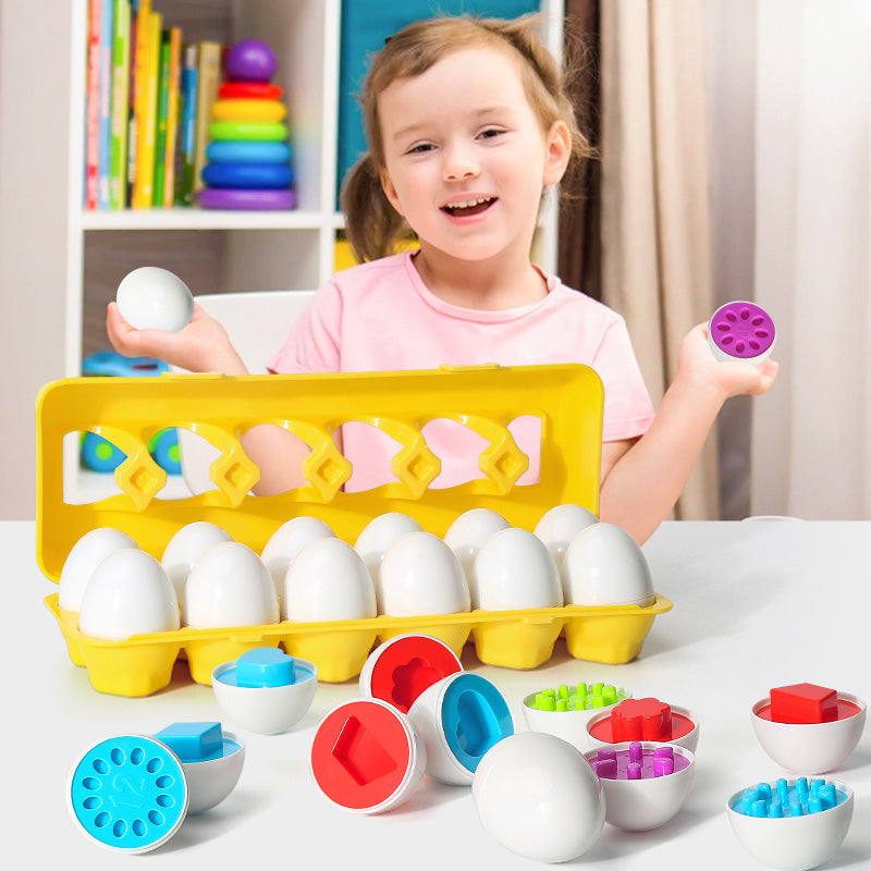Egg Shape Matching Educational Toy for Kids-0