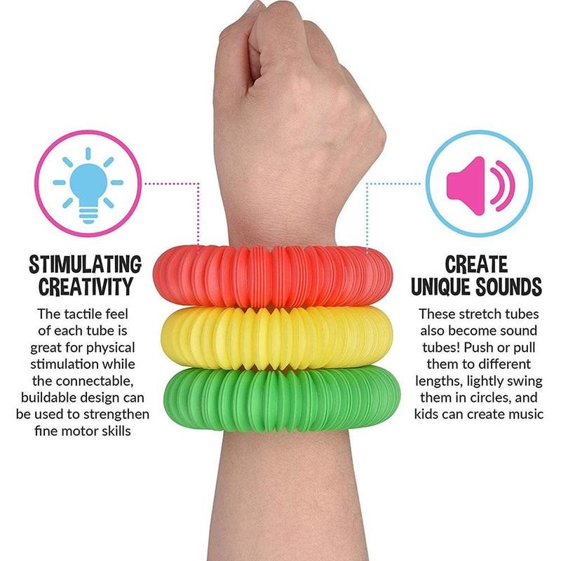 Flexible Sensory Tube Toy for Creative Play and Development-4