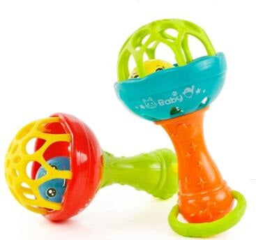 Intelligence Grasping Gums Plastic Hand Bell Rattle-4