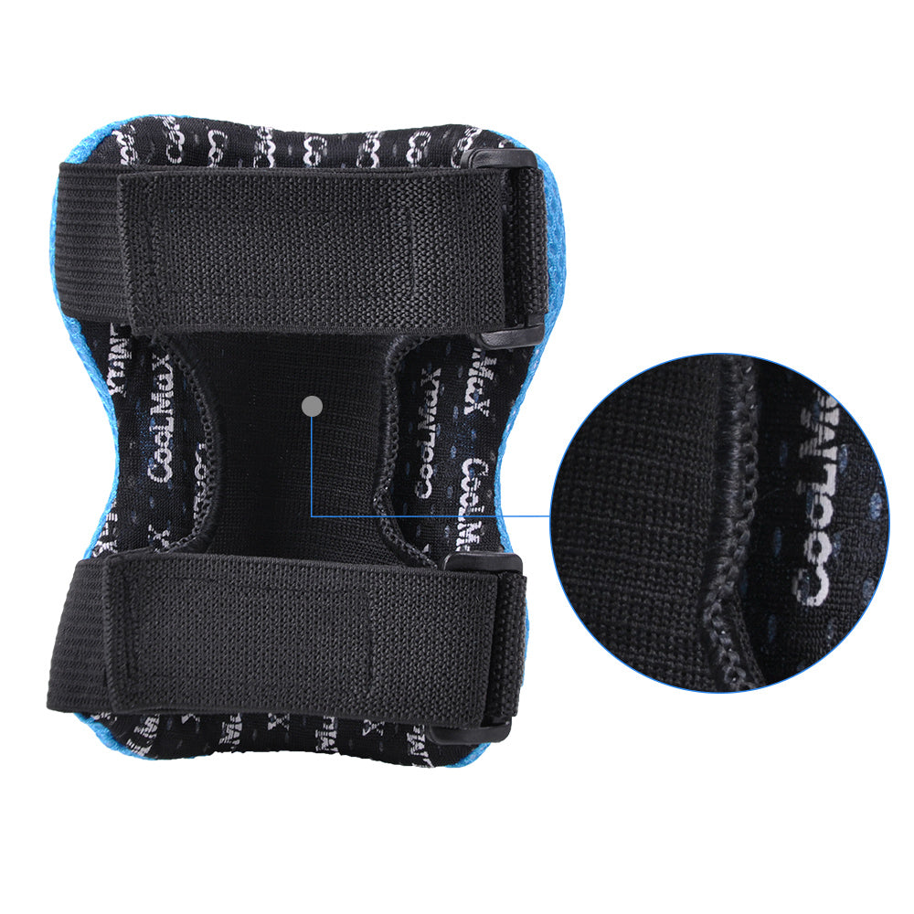 Bright Blue - Kids Protective Gear for Elbows, Knees & Wrists-2