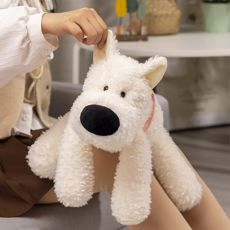 Schnauzer Plush Toy Backpack Highland Dog Doll-4