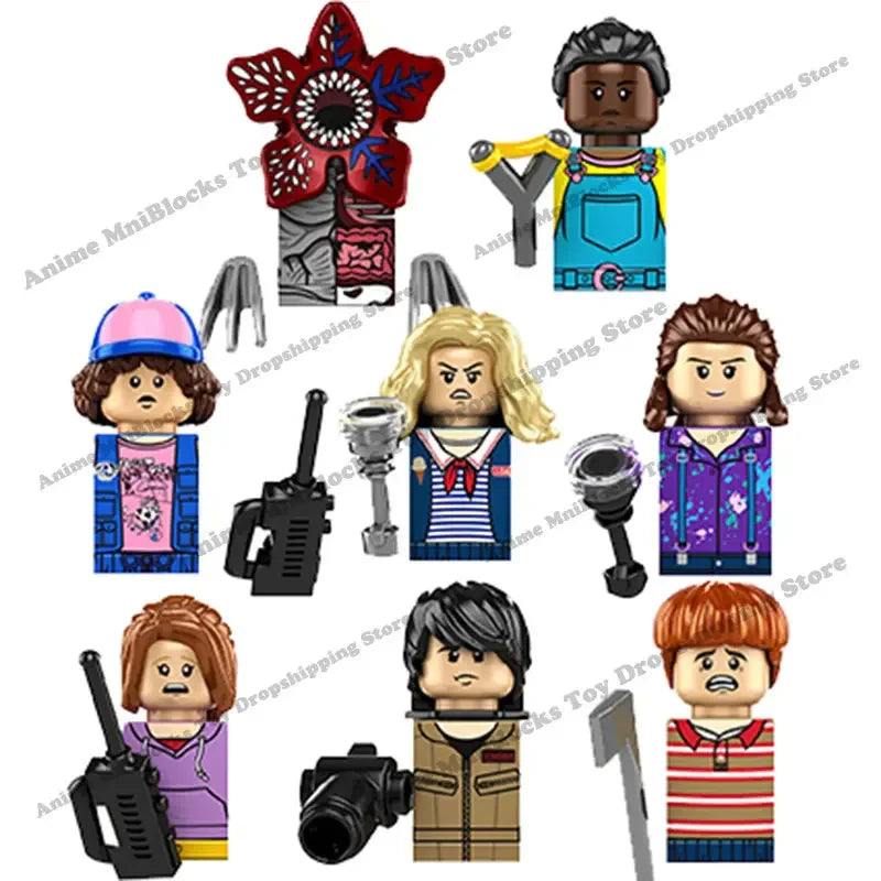 Stranger Things Mini Action Toy Figures Building Blocks-0