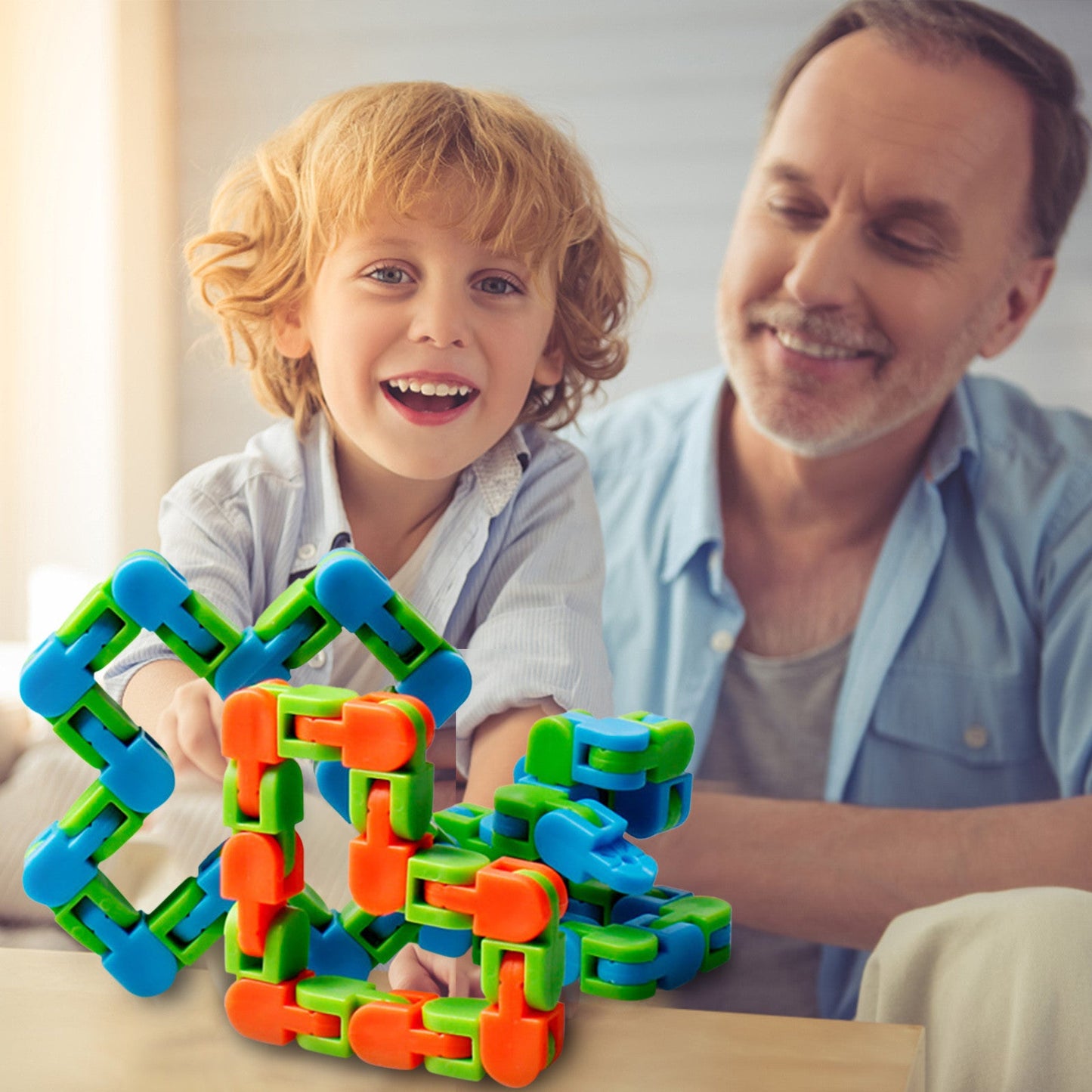 Stress-Relieving Bike Chain Fidget Bracelet for Adults and Students-0