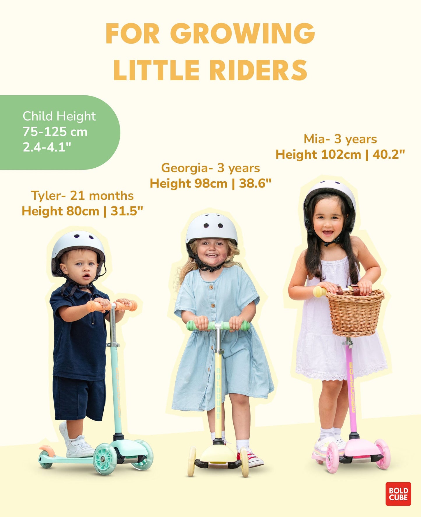 Lemon - Teeny 3 Wheel Scooter-3