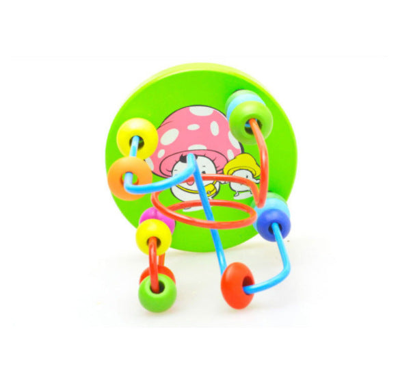 Wooden Mini Round Beads Educational Toy for Children-1