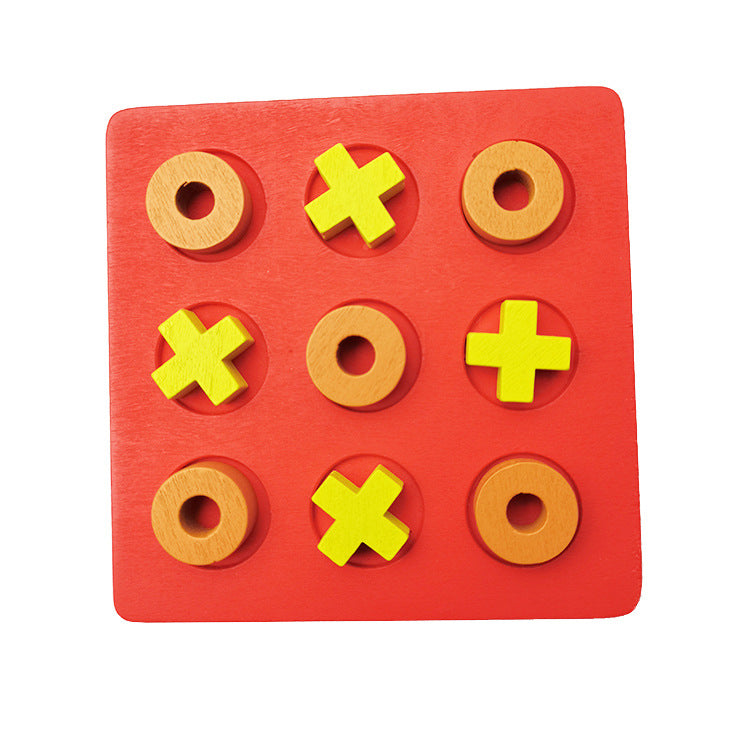 Wooden Tic Tac Toe Children's Educational Toy-1