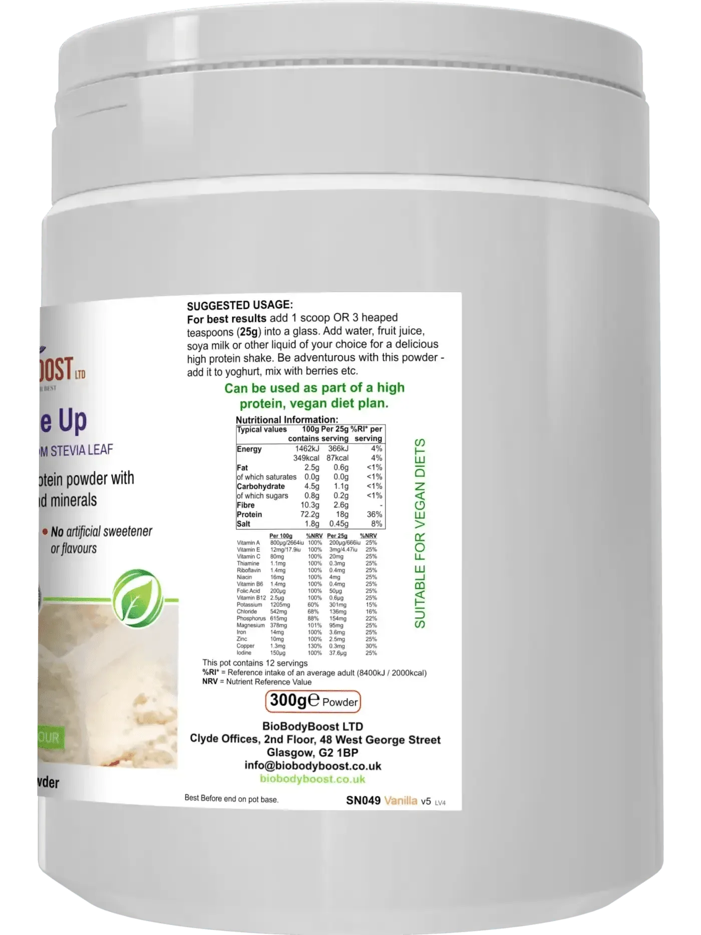 Shake Me Up Vanilla - Vegan Meal Shake-2