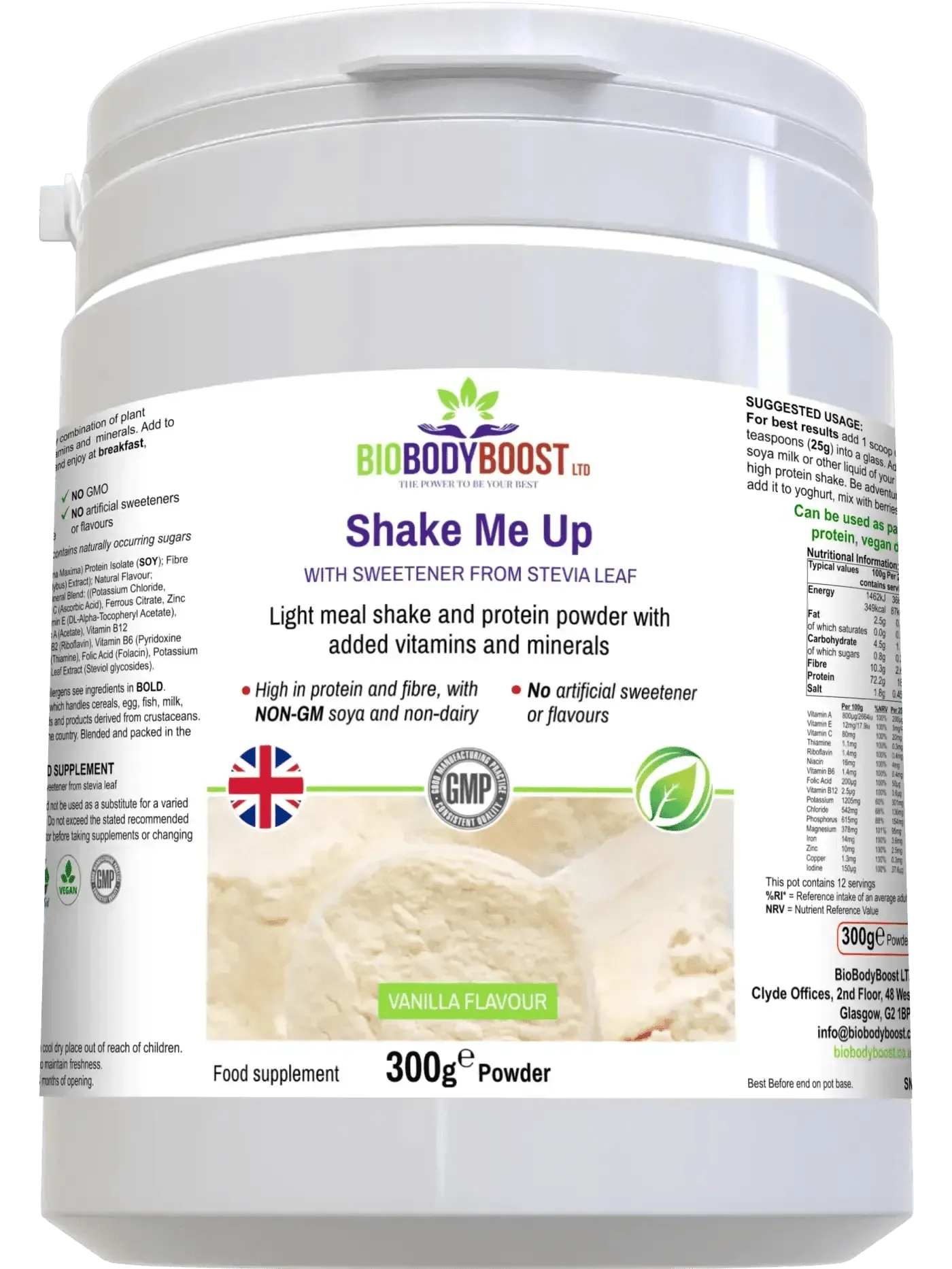 Shake Me Up Vanilla - Vegan Meal Shake-1