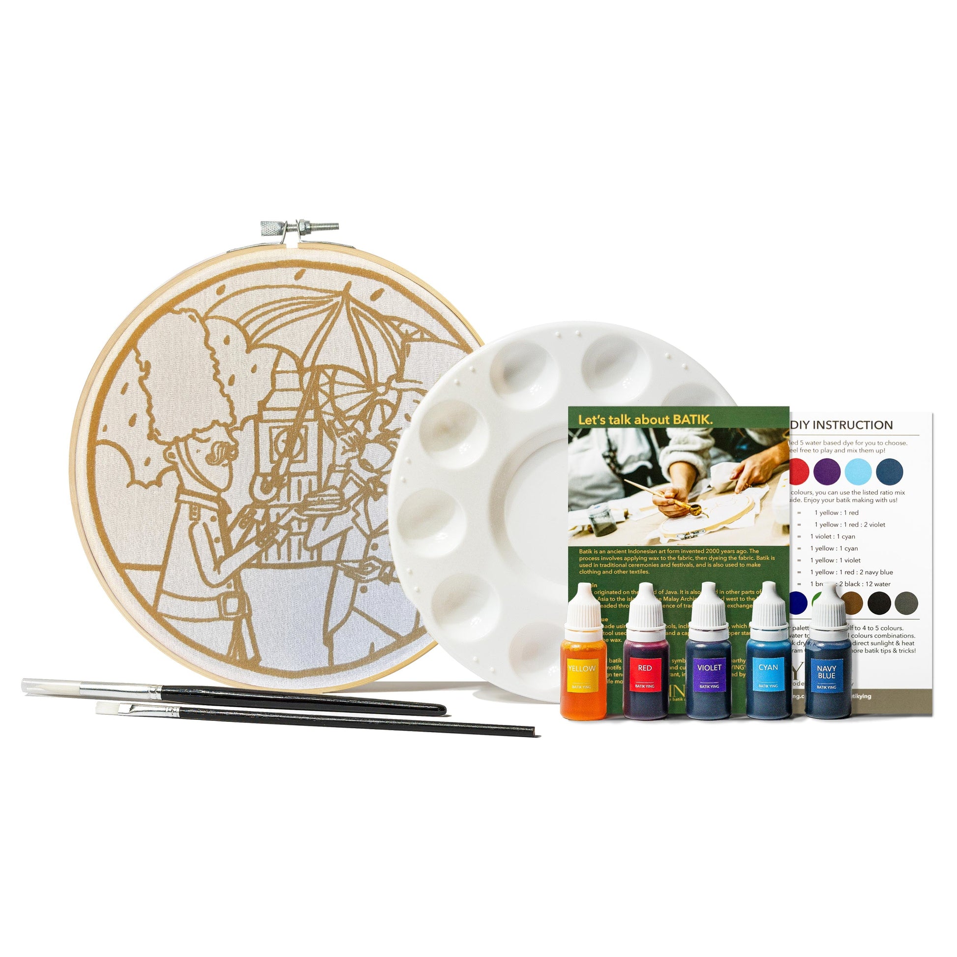 Classic Batik Craft Kit- Cream Tea, Sir?-2