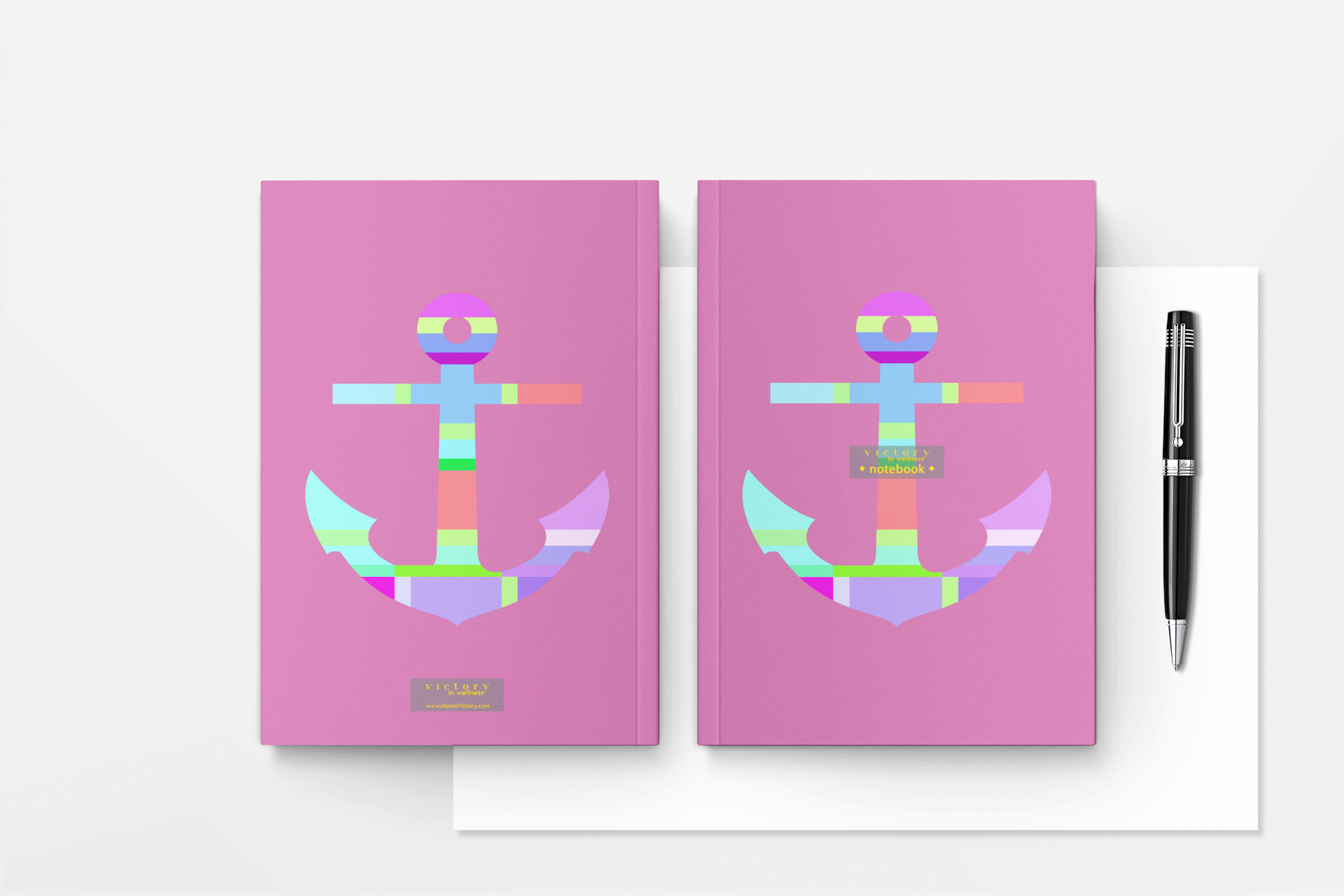 Travel Notebooks for Kids, Set of 3 A5 Size Journals, Safe (Anchor), Hot Air Balloon, Fly With Me! Pink Yellow Green Notebooks | by Victory In Wellness-2