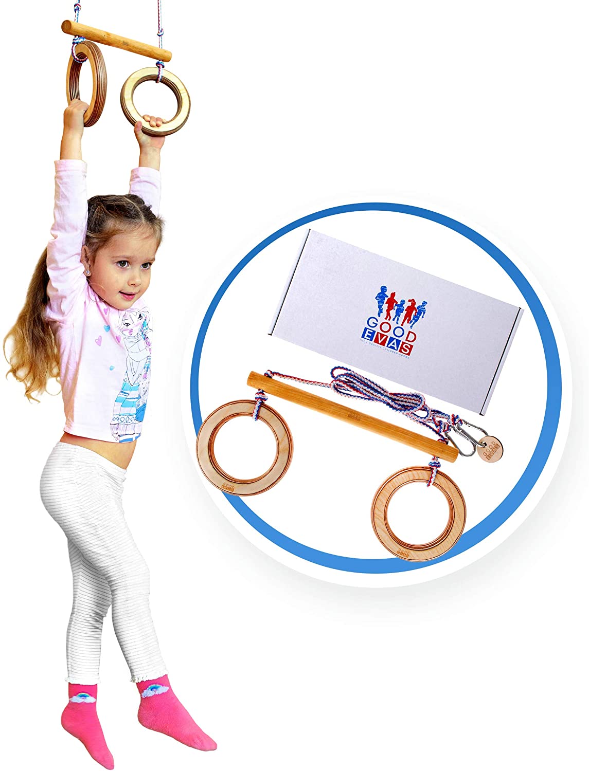 Trapeze swing bar with rings-0