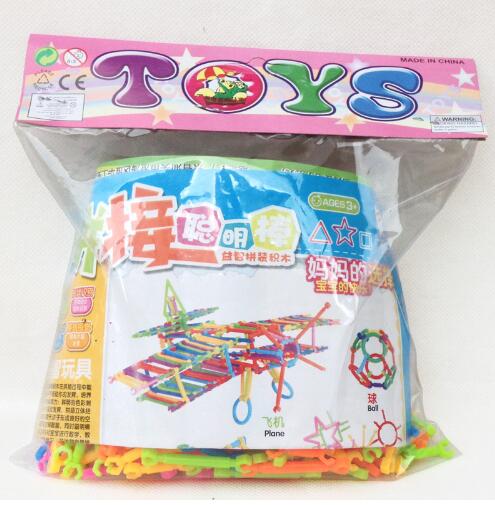 DIY Smart Stick Plastic Blocks- 256pcs Educational Building Set-4