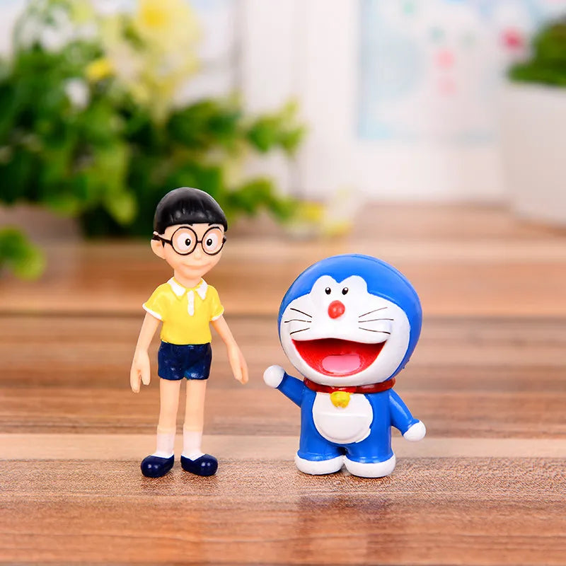 Doraemon Family Portrait PVC Action Figures-4