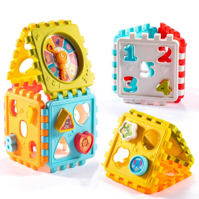 Educational Shape Matching Cube Toy for Kids-2