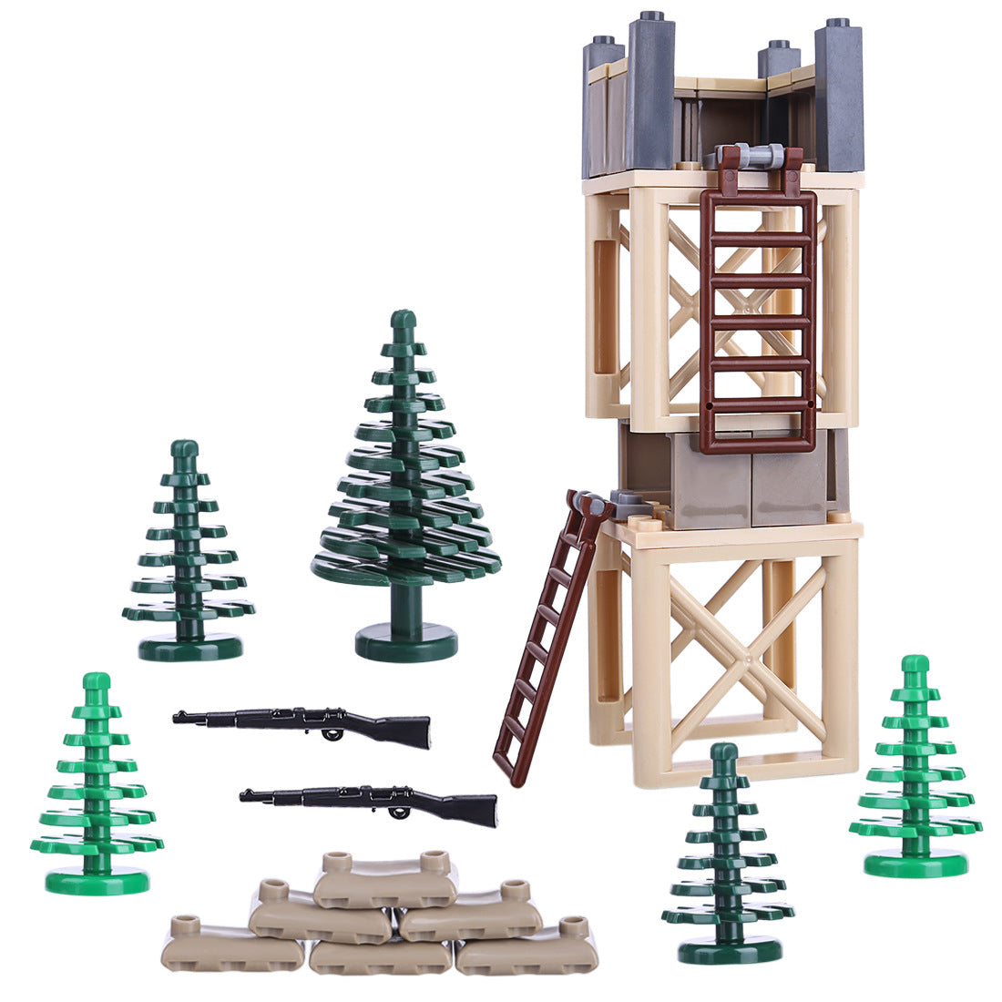 Educational World War II Military Building Block Set-4