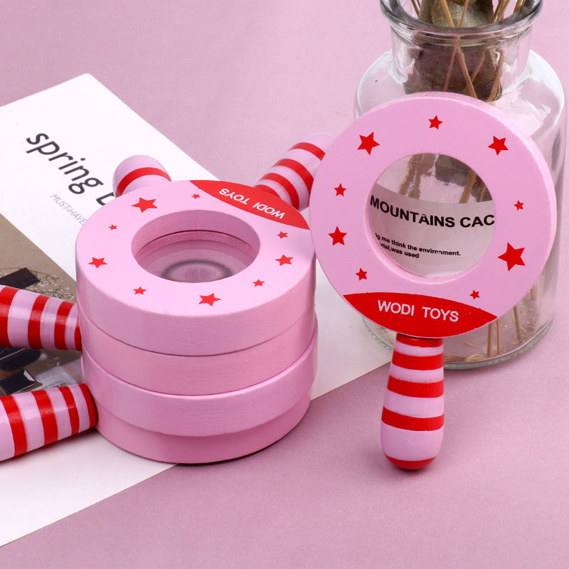 Exploration Magnifying Glass Wooden Toy for Kids, Science Educational Gift-2