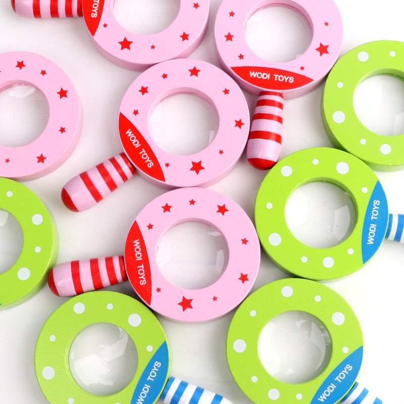Exploration Magnifying Glass Wooden Toy for Kids, Science Educational Gift-3