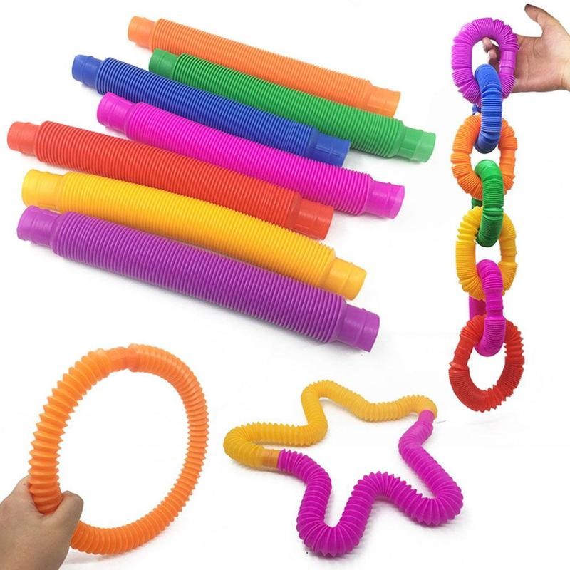 Flexible Sensory Tube Toy for Creative Play and Development-1