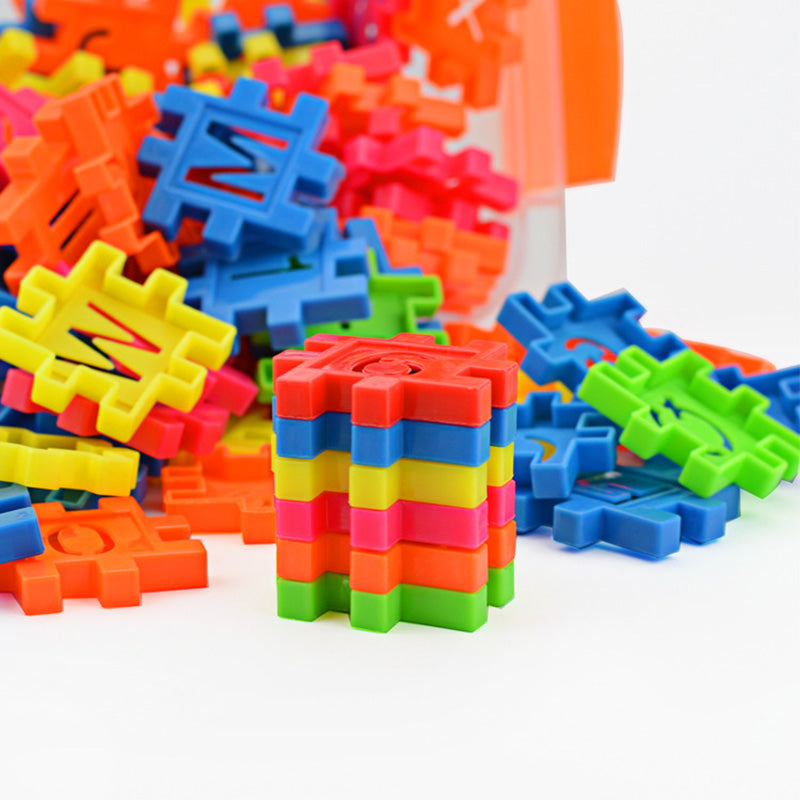 Funny DIY Building Blocks Set for Kids - 110pcs Mosaic Toy with Large Particles-3