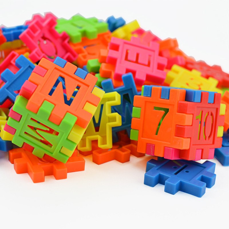 Funny DIY Building Blocks Set for Kids - 110pcs Mosaic Toy with Large Particles-4