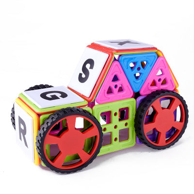Magnetic Building Blocks Set for 4-6 Year Olds-0