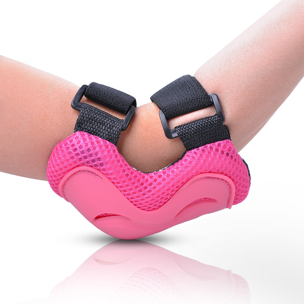 Hot Pink - Kids Protective Gear for Elbows, Knees & Wrists-4
