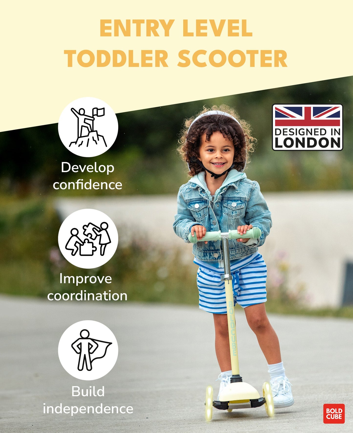 Lemon - Teeny 3 Wheel Scooter-1